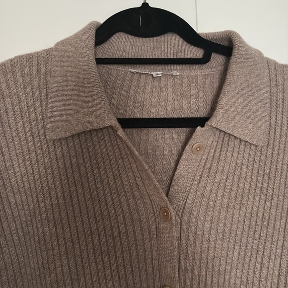 Reformation Beige Ribbed Cardigan - Picture 3 of 4